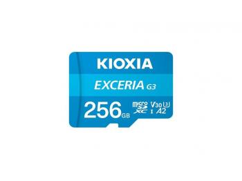 THẺ NHỚ MICROSD KIOXIA EXCERIA G3 256GB - CL10 UHS-I U3 GHI HÌNH 4K - ĐỌC/GHI : 100/50 MB/s